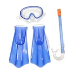 Speedo Unisex Child Aqua Quest Swim Mask Snorkel & Fins Blue Shoe Size 12-2. Fixed Price $29.95.