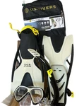 U.s. Divers Adult Snorkel Set Small Medium Mask Fins Mesh Gear Bag New. Fixed Price $29.99.