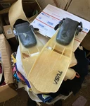 Tusa Open Heel Strap Scuba Diving Fins Pair Clear/translucent Blades Black. Fixed Price $35.00.