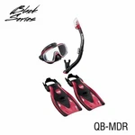 Tusa Sport Red/black Snorkel Fin Mask Equipment Travel Adj Scuba UP3521QB. Fixed Price $79.99.