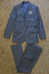 New Jos A. Bank Slim Fit Traveler 2-PIECE Mens Suit Size 40L / 34 Pants Blue. Fixed Price $199.96.