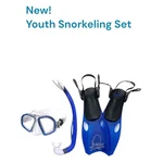 Guardian Squid Snorkeling Set Youth Small/medium Blue Mask Fins New. Fixed Price $18.00.