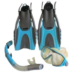 Us Divers Snorkel Set Mask Fins Dry Bag Lt Blue Size S/m 5-9.5 Women. Fixed Price $22.00.