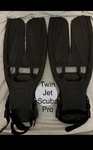Scubapro Twin Jet Water Sport Fins Black Diving Swimming Gear. Fixed Price $45.00.