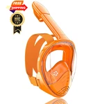 Qingsong Kids Mask Full Face, Snorkeling Set With X-small, Orange. Fixed Price $41.98.
