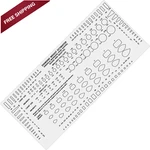 Euro Tool Diamond Gemstone Weight Gauge Sizer Template White. Fixed Price $13.64.