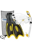 Cressi Rocks Pro Junior Dry Set Mask, Fins, Snorkel (s/m). 5-8. W 6-9. Fixed Price $69.99.