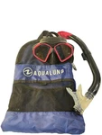 Aqualung Junior Hawkeye Combo Mask Snorkel Pink Set Soft Mouth Feature Kids Bag. Fixed Price $24.95.