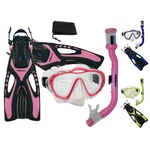 Promate Junior Snorkeling Scuba Diving Purge Mask Fins Mesh Bag Gear Set. Fixed Price $42.95.