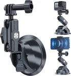 Telesin Suction Cup Car Mount With Phone Holder, Windshield Window Dashboard .... Fixed Price $46.61.