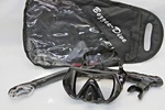 Bezzee - Dive Snorkel, Mask & Carry Bag Adult Black. Fixed Price $14.99.