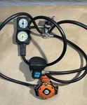 Scuba Regulator Psi Pressure Gauge Tekna + Hose Line Prosub Mouth Piece Vtg. Fixed Price $229.00.