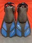 Cressi Bonete, Translucent Aquamarine Fins, S/m 4 1/2 -8. Fixed Price $47.00.