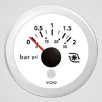 Vdo A2C53191739-S Viewline Ivory BAR/30 Psi Turbo Boost Use With Sender. Fixed Price $15.00.