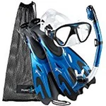 Phantom Aquatics Navigator Mask Fin Snorkel Set Artic Blue New Small Medium. Fixed Price $44.95.