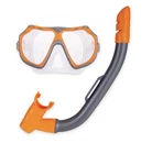 Dolfino Child Latex Free Swim Mask And Snorkel Set With Wideangle View, Orange. Fixed Price $15.95.