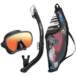 Tusa Serene Snorkeling Set With Black Mirrored Lens Silicone Mask And. Fixed Price $94.29.