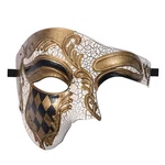 Men's Halloween Masquerade Italian Venetian Mardi Gras Opera Phantom Crack Mask. Fixed Price $15.99.