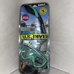 Women Us Divers Aqua Sphere Diva Ii Snorkel And Mask Green. Fixed Price $29.99.