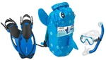 Head Sea Pals Jr Kids Mask Dry Fins Set Diving Snorkeling Blue Puffer. Fixed Price $39.95.