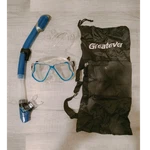 Greatever Snorkel Set Mask & Tempered Glass Blue/black Bag X001VF6R6Z. Fixed Price $20.00.