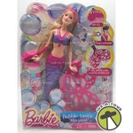 Bubble-tastic Mermaid Barbie Doll Tail Spins & Makes Bubbles CFF49 Mattel 2014. Fixed Price $34.95.
