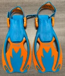 Kids Cressi Rocks Snorkel Fins (blue/orange) - Size S/m. Fixed Price $10.00.