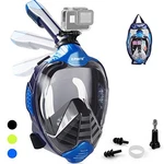 Zipoute Snorkel Full Face Mask For Adult And Kids With Detachable - Blue. Fixed Price $37.45.