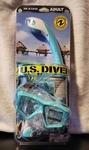 U.s. Diver Pro Series Sideview Mask & Astros Snorkel Set Adult Teal Vacation. Fixed Price $21.49.