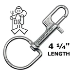1/4" 316 Stainless Steel Large Swivel Bolt Snap - Ergonomic Scuba Dive Clip. Fixed Price $13.95.
