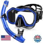 Kwambiri Snorkeling Gear For Adults Kids Dry-top Set 180PANORAMIC Wide. Fixed Price $39.88.