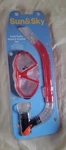New! Sun & Sky - Adult Swim Mask Snorkel Set Red. Fixed Price $7.29.