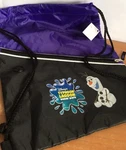 Disney Typhoon Lagoon Backpack Sack Drawstring Water Park Olaf Nylon Purple. Fixed Price $17.99.