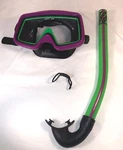 Coral Swim Mask Goggles & Snorkel Set Purple And Green Water Sport. Fixed Price $53.95.