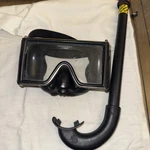 Aqua Lung Wrap Around Adjustable Dive Scuba Snorkel Goggles & Healthways Tube. Fixed Price $34.99.