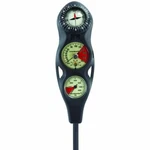 Scubapro 3-GAUGE In-line Diving Console With FS-1.5 Compass, Pgpsi Dgft. Fixed Price $339.00.