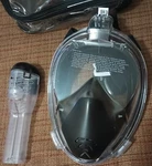 Seaelf Full Face Snorkel Mask, Medium, Black. Fixed Price $27.00.