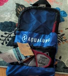 Aqua Lung Adult Saturn Combo And Mask Set Red - Snorkeling Swim Gear. Fixed Price $17.00.