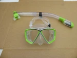 Cressi Pano 4 Scuba Dive Mask And Snorkel Set / Green & Gray With Clear Lenses. Fixed Price $44.99.