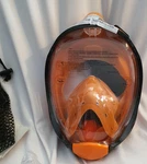 Cozia Design Ocean View Full Face Snorkel Mask Adult --orange-no Fins. Fixed Price $24.79.