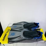 U.s. Divers Adult Snorkel Fins L/ Xl Us 9-13 Women 10-14 Grey Black Blue. Fixed Price $50.00.