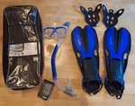 Mares Aquazone Marlin Volo Scuba Mask, Snorkel, & Fin Set, 6-12 Women 7.5-12. Fixed Price $24.00.