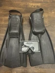 Vintage Scubapro Tri-vision Diving Mask Dacor Venturi Tempered Glass Goggles Usa. Fixed Price $29.99.