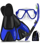 Snorkeling Gear Mask Dry Top Diving Fins With Bag, Xl Wacool. Fixed Price $36.99.