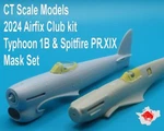 Airfix Club 2024 Mask Set Typhoon 1B & Spitfire Xix Kits A73016. Fixed Price $9.08.