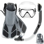 Zeeporte Mask Fin Set Travel Size Snorkeling Gear - Scratch & Dent. Fixed Price $33.39.