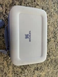 Stanley Travel Case Hard Shell Carry Bag W/ Strap White Blue Crossbody Organizer. Fixed Price $25.00.