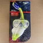 Speedo Adult Expedition Mask And Snorkel Set Lime Tempered Glass Soft Skirt New. Fixed Price $19.00.