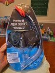 Hurley Aqua Surfer Snorkel & Mask Set Adult Size 14+ Swim Dive Gear. Fixed Price $27.00.