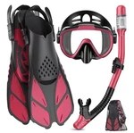 Snorkel Gear Dry Top Mask And Fins Combo Set For Diving Swimming Sports. Fixed Price $25.99.